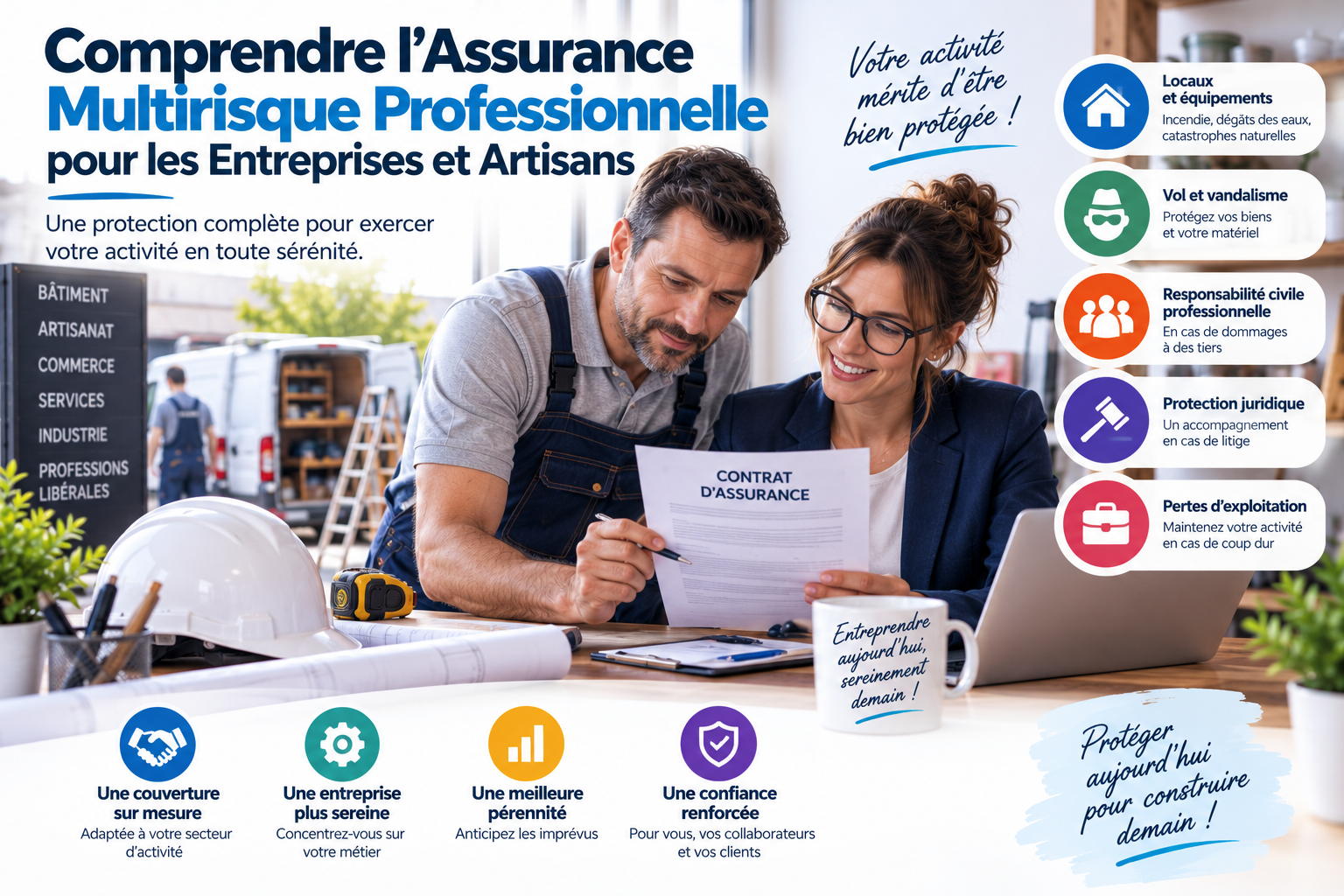 Comprendre l’Assurance Multirisque Professionnelle pour les Entreprises et Artisans