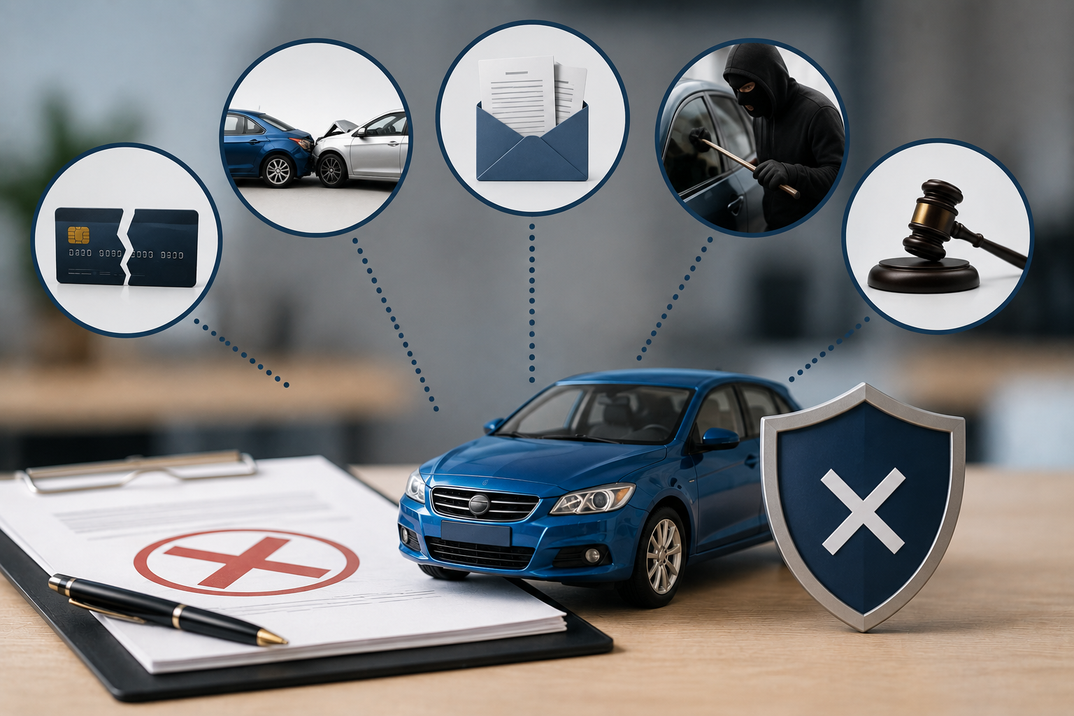 Les motifs de résiliation d’un contrat d’assurance auto