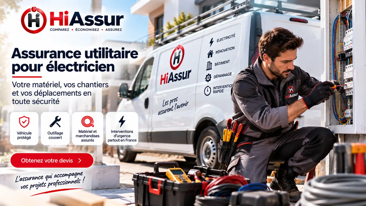 Assurance utilitaire pour électricien : matériel, câbles et responsabilité