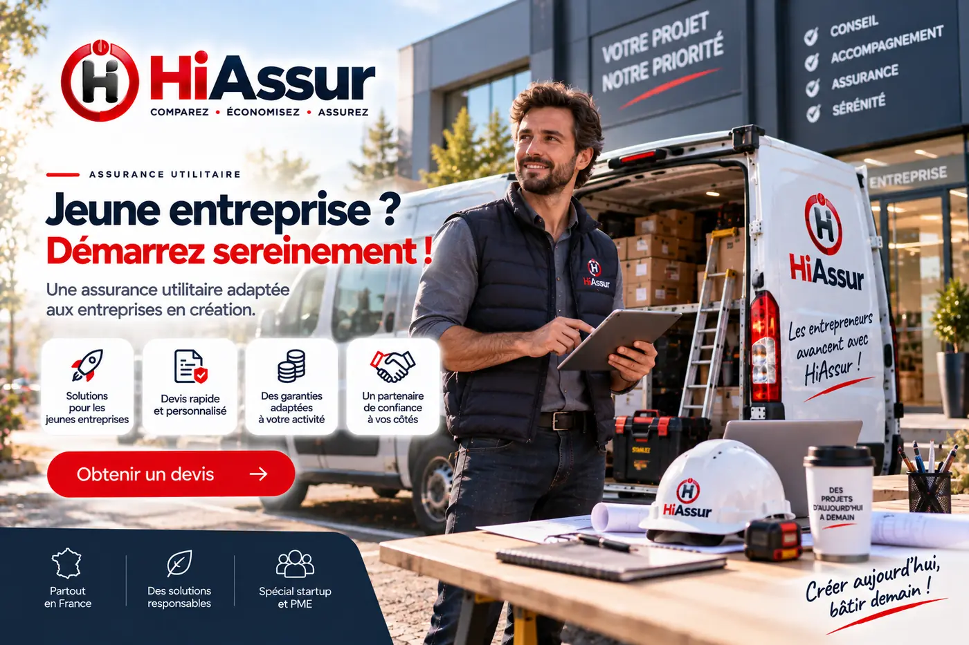Assurance utilitaire jeune entreprise : assurer son véhicule sans historique