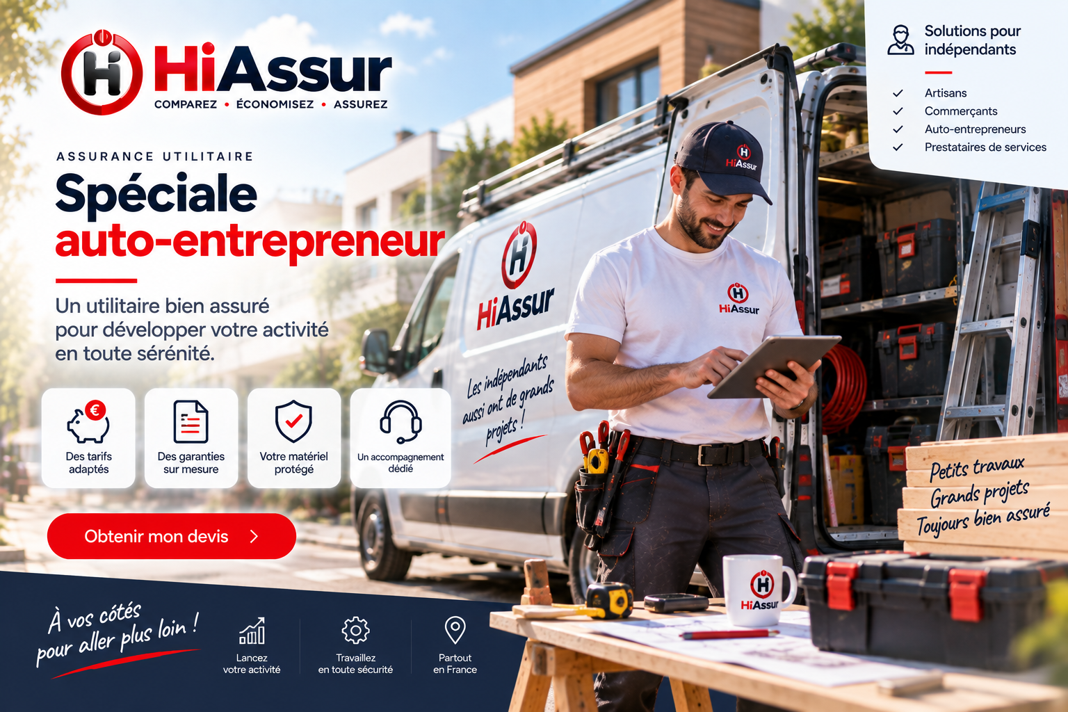 Assurance utilitaire auto-entrepreneur : ce que couvre vraiment votre contrat