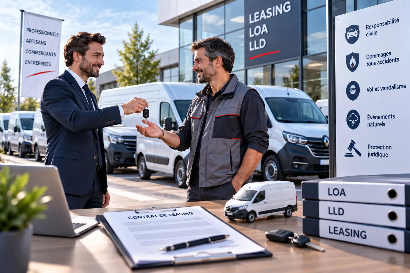 Assurance utilitaire en leasing, LOA ou LLD : les garanties imposées