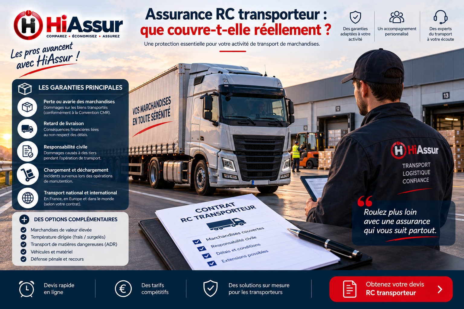 Assurance RC transporteur : que couvre-t-elle réellement ?