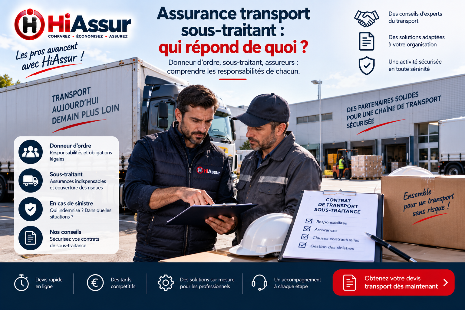 Assurance transport sous-traitant : qui répond de quoi ?