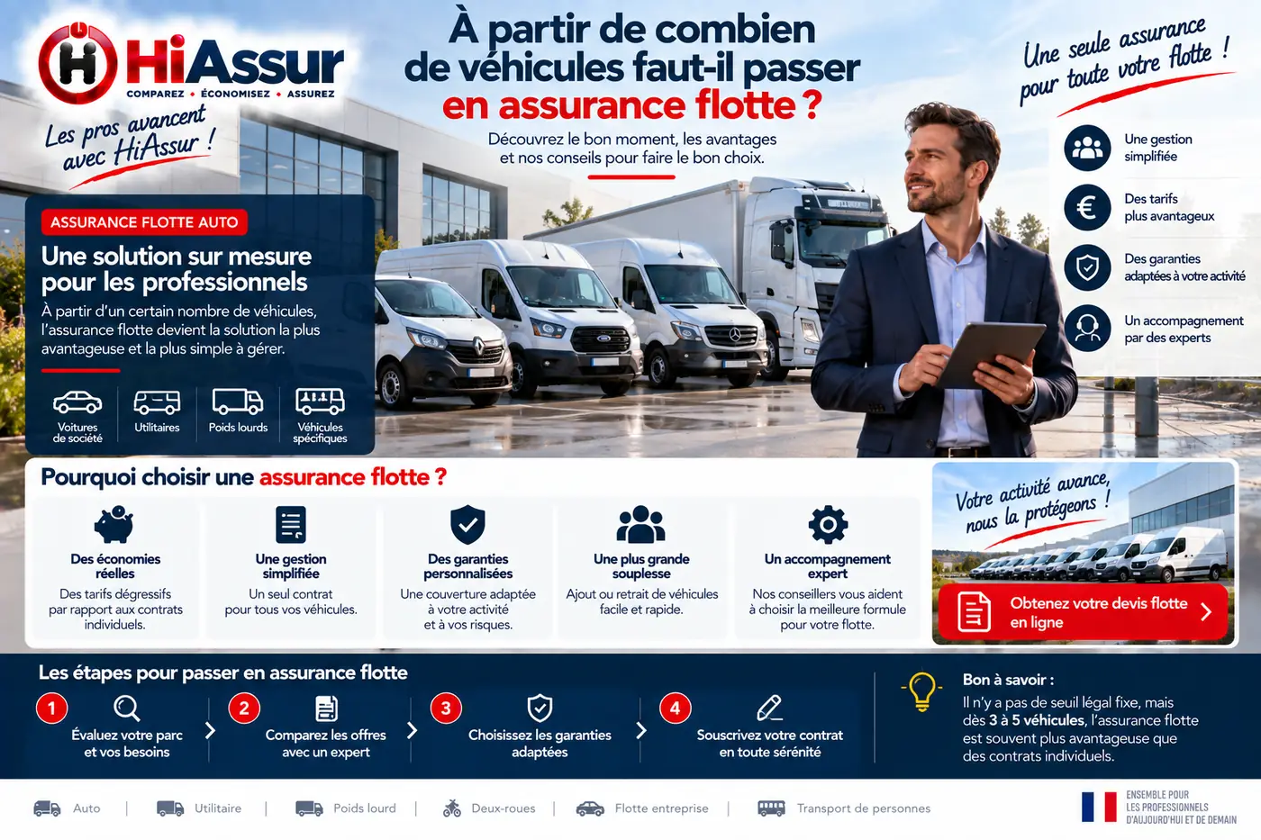 À partir de combien de véhicules faut-il passer en assurance flotte ?
