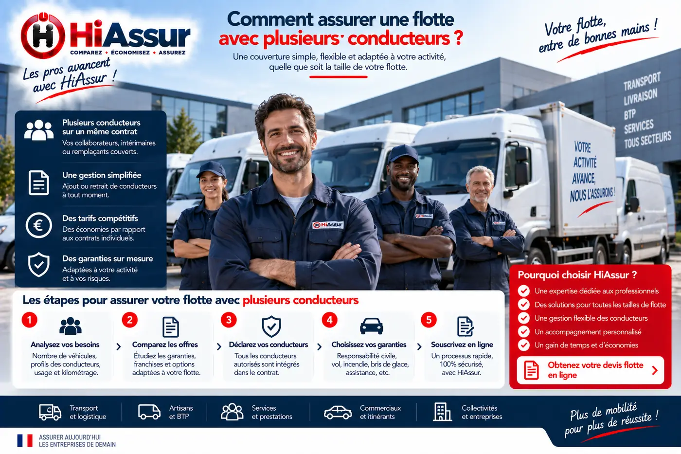 Comment assurer une flotte avec plusieurs conducteurs ?