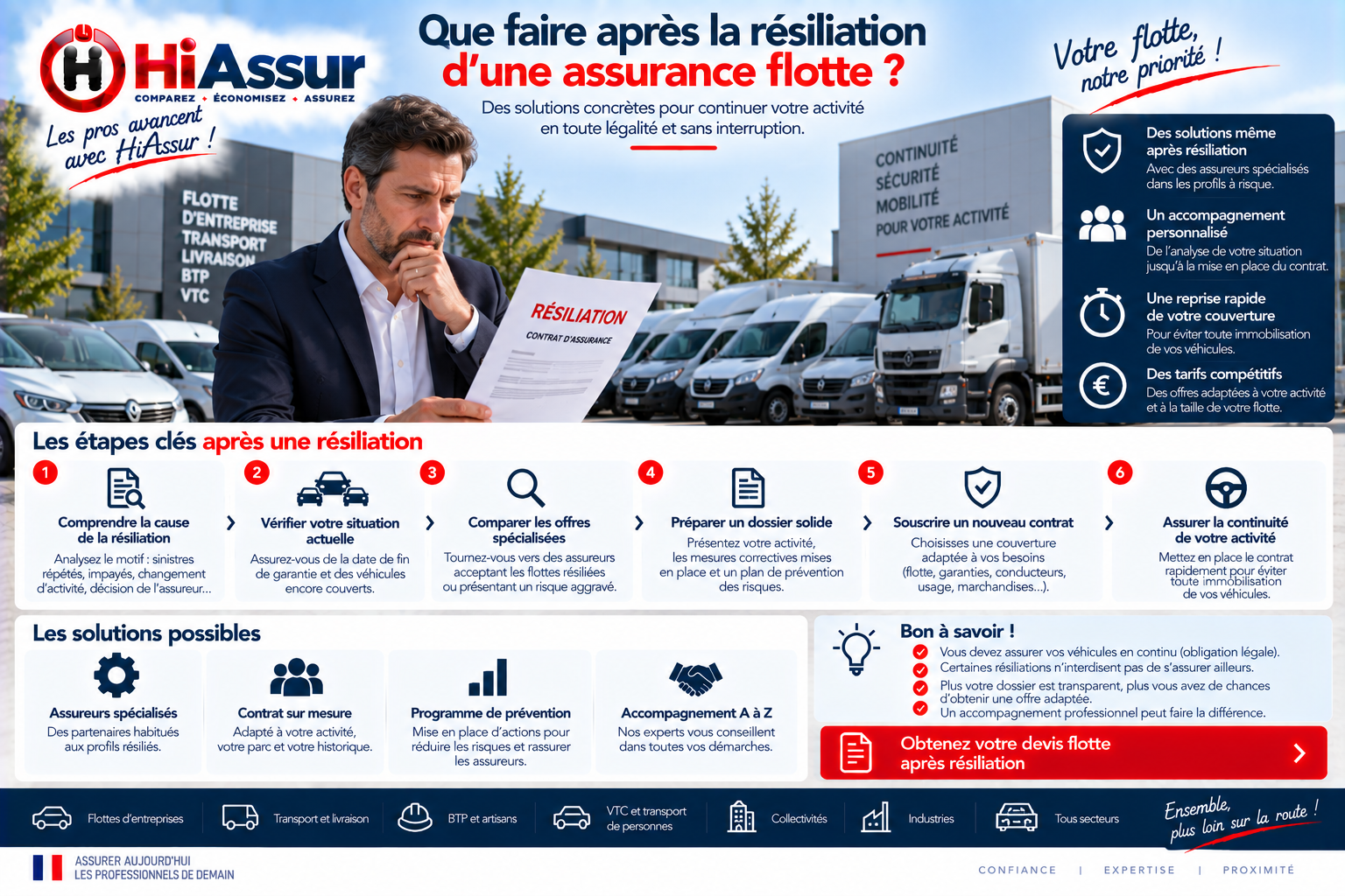 Que faire après la résiliation d'une assurance flotte ?
