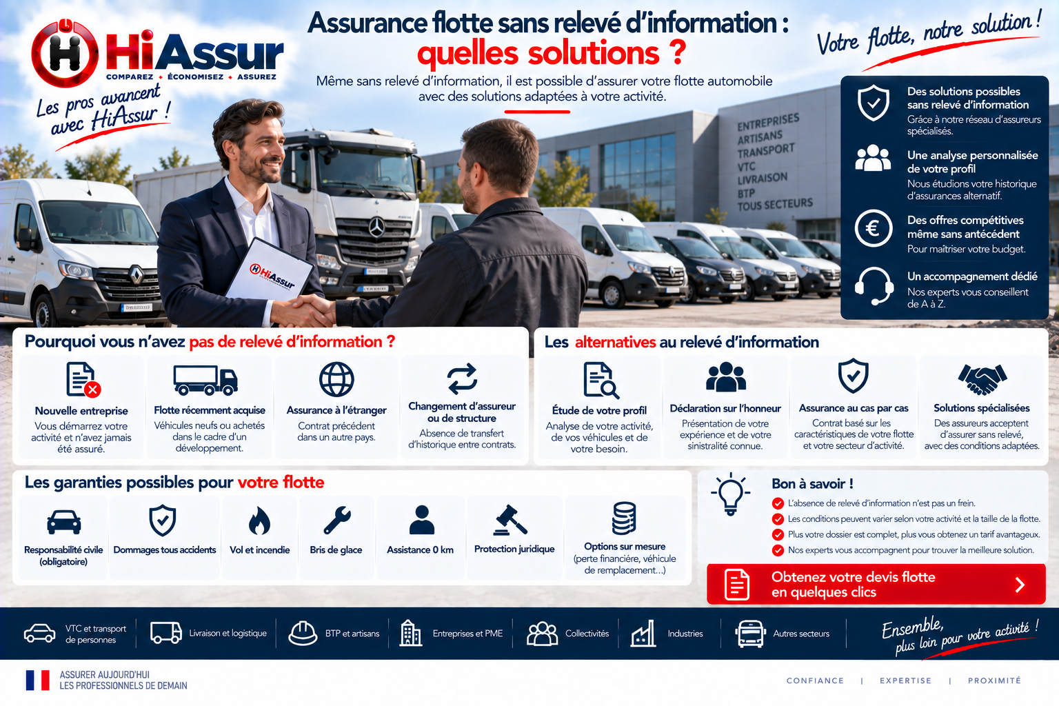 Assurance flotte sans relevé d'information : quelles solutions ?