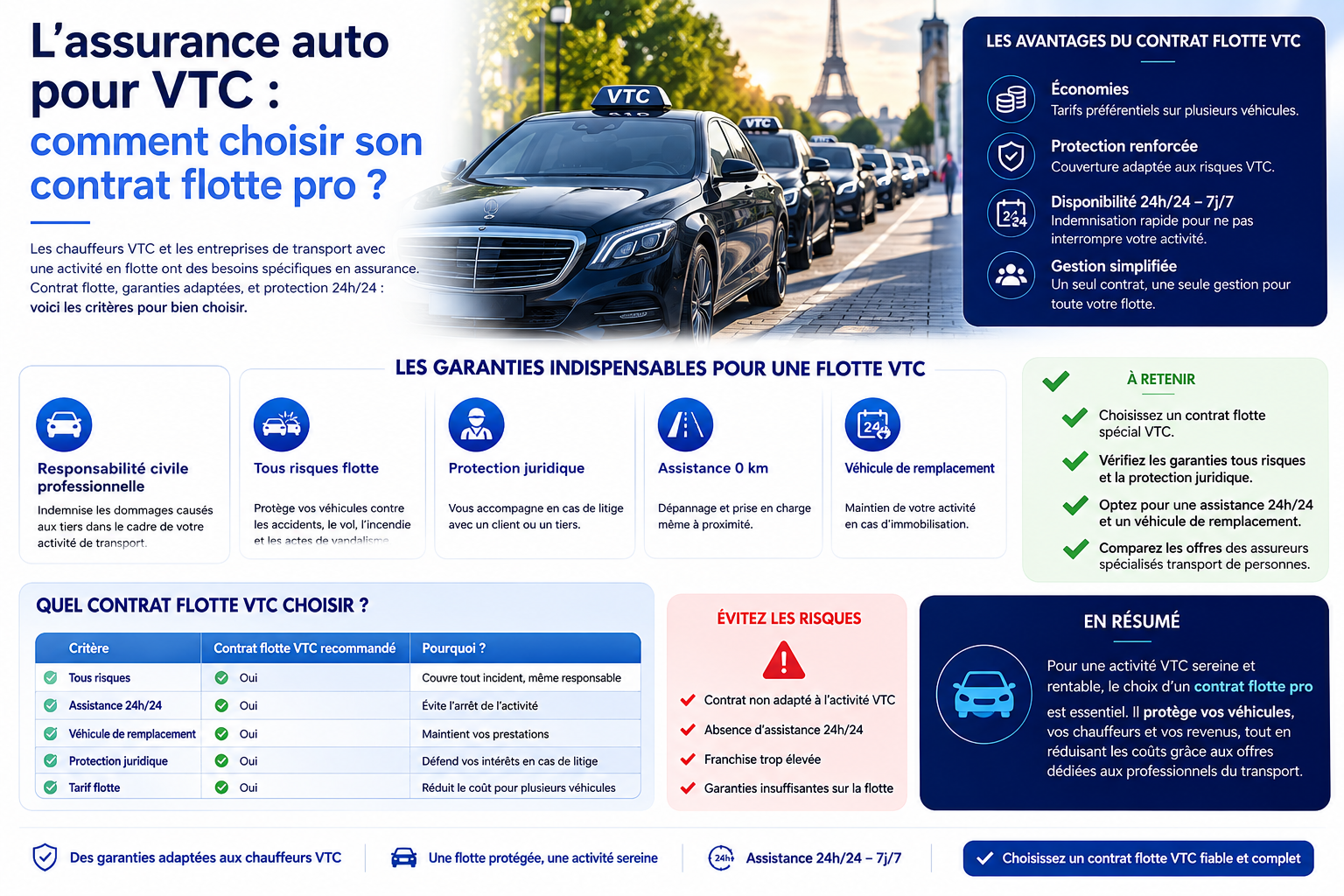 L’assurance auto pour VTC : comment choisir son contrat flotte pro ?