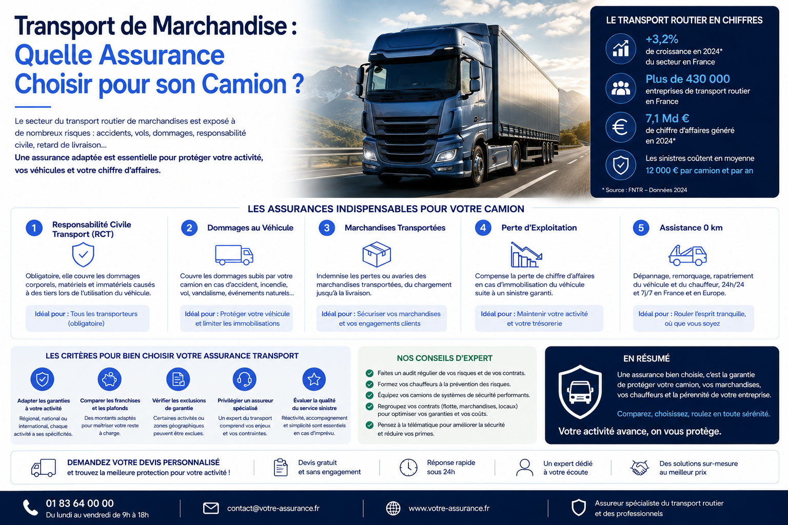 Transport de Marchandise : Quelle Assurance Choisir pour son Camion ?