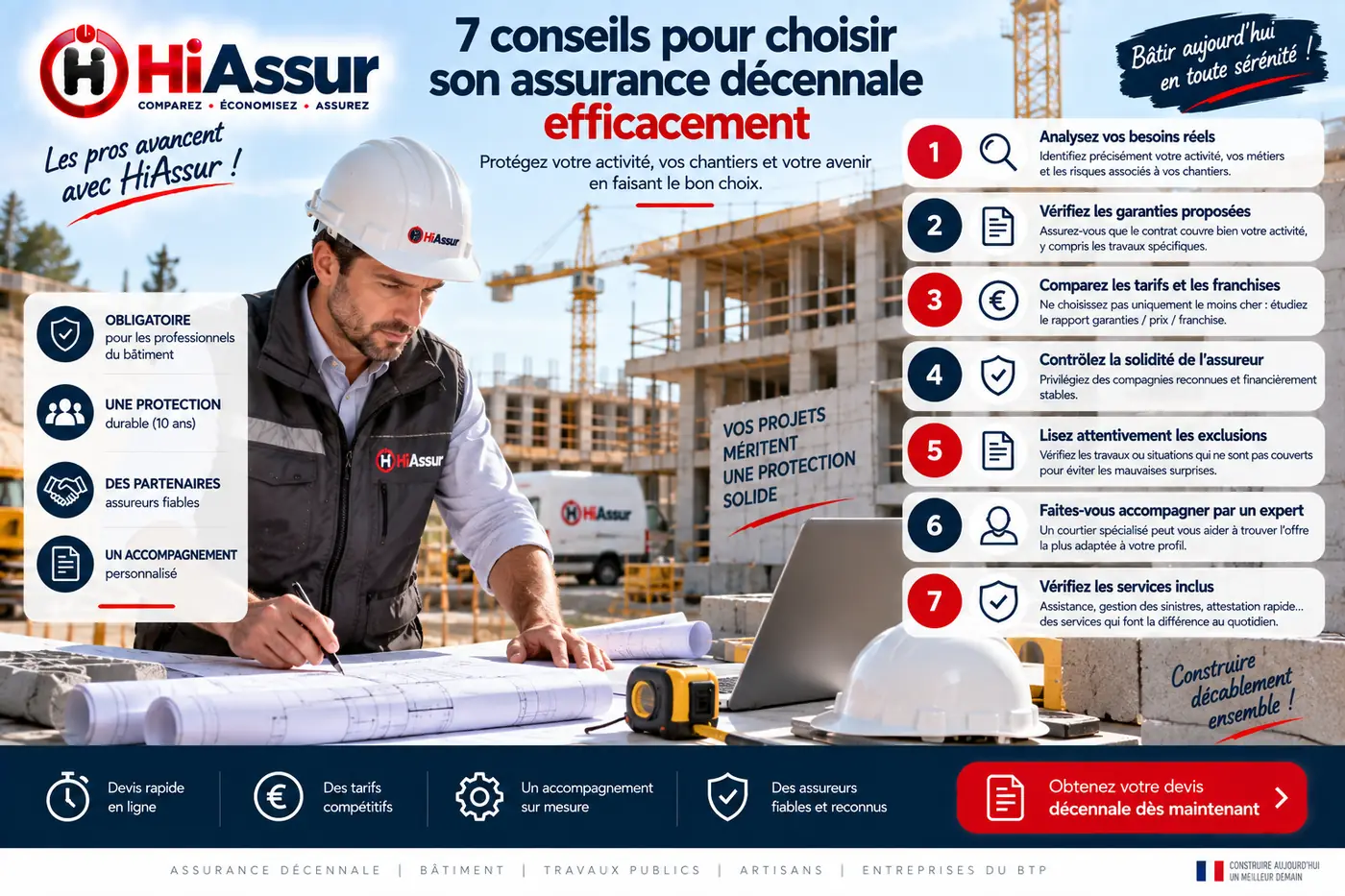 7 conseils pour choisir son assurance décennale efficacement