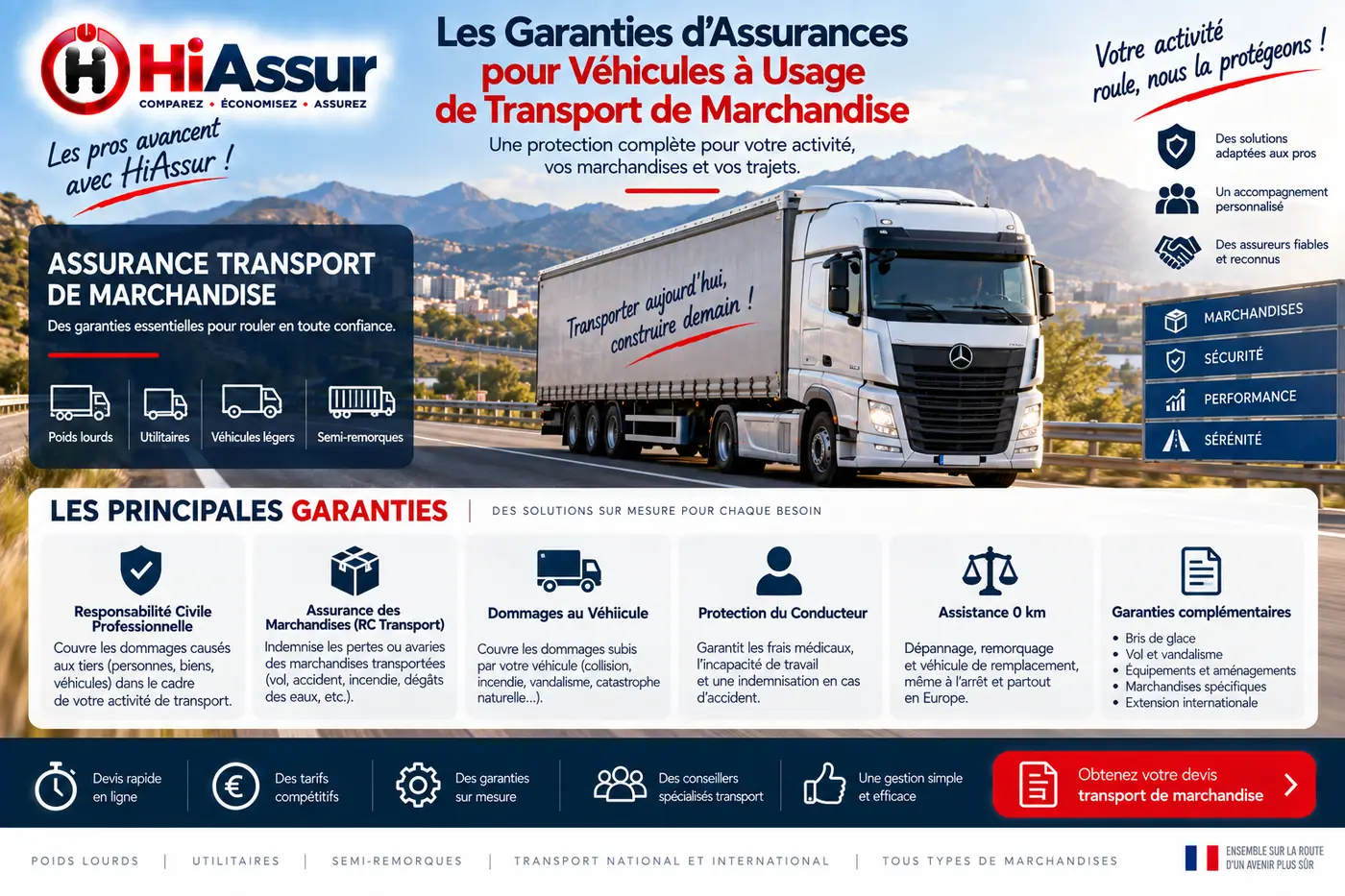 Les Garanties d’Assurances pour Véhicules à Usage de Transport de Marchandise