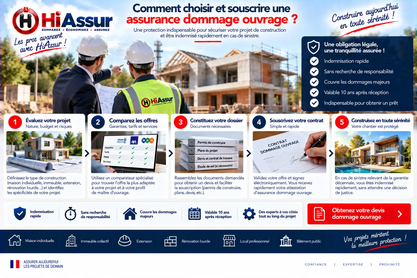 Comment choisir et souscrire une assurance dommage ouvrage ?
