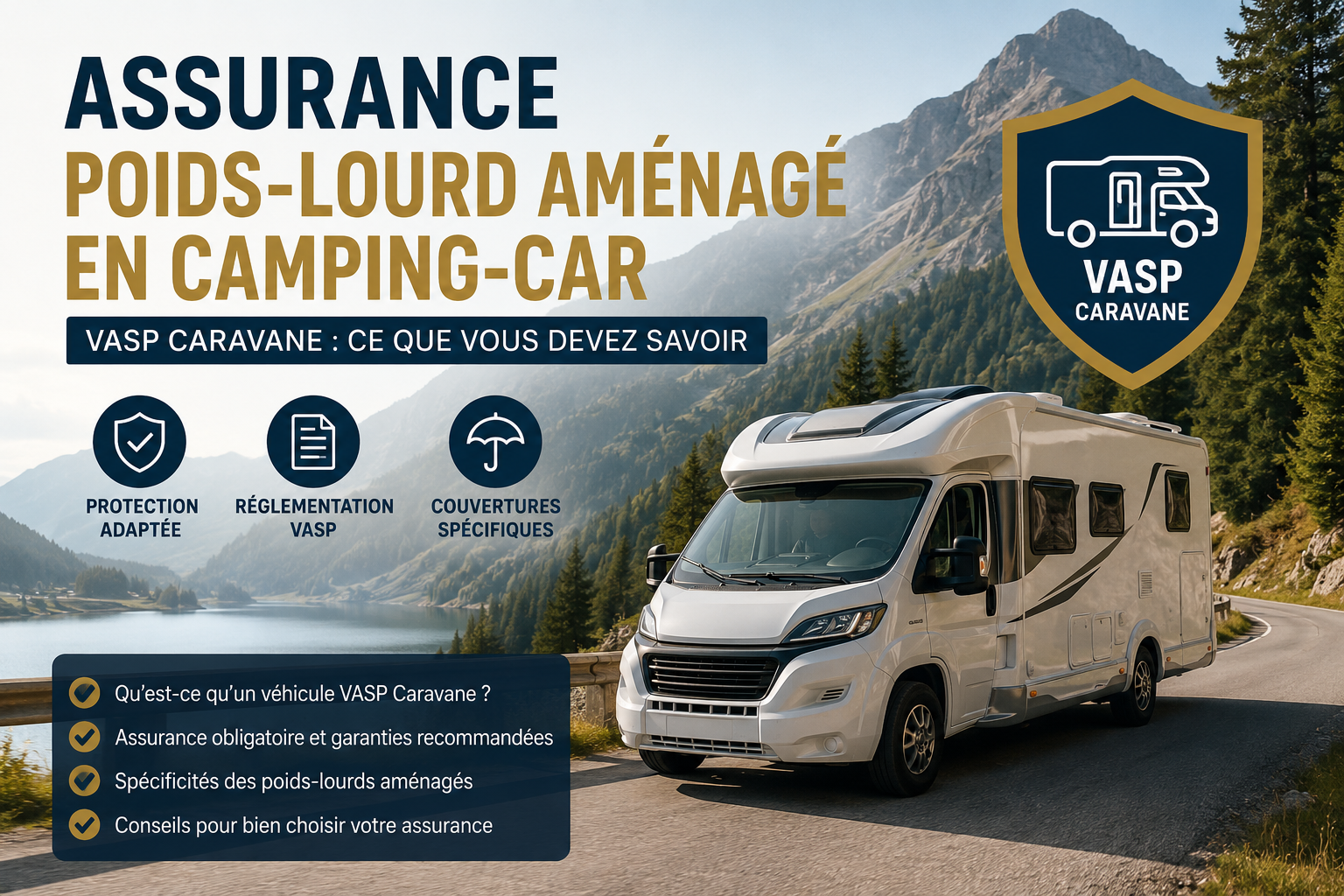 Assurance Poids-Lourd Aménagé en Camping-Car VASP Caravane : Ce Que Vous Devez Savoir