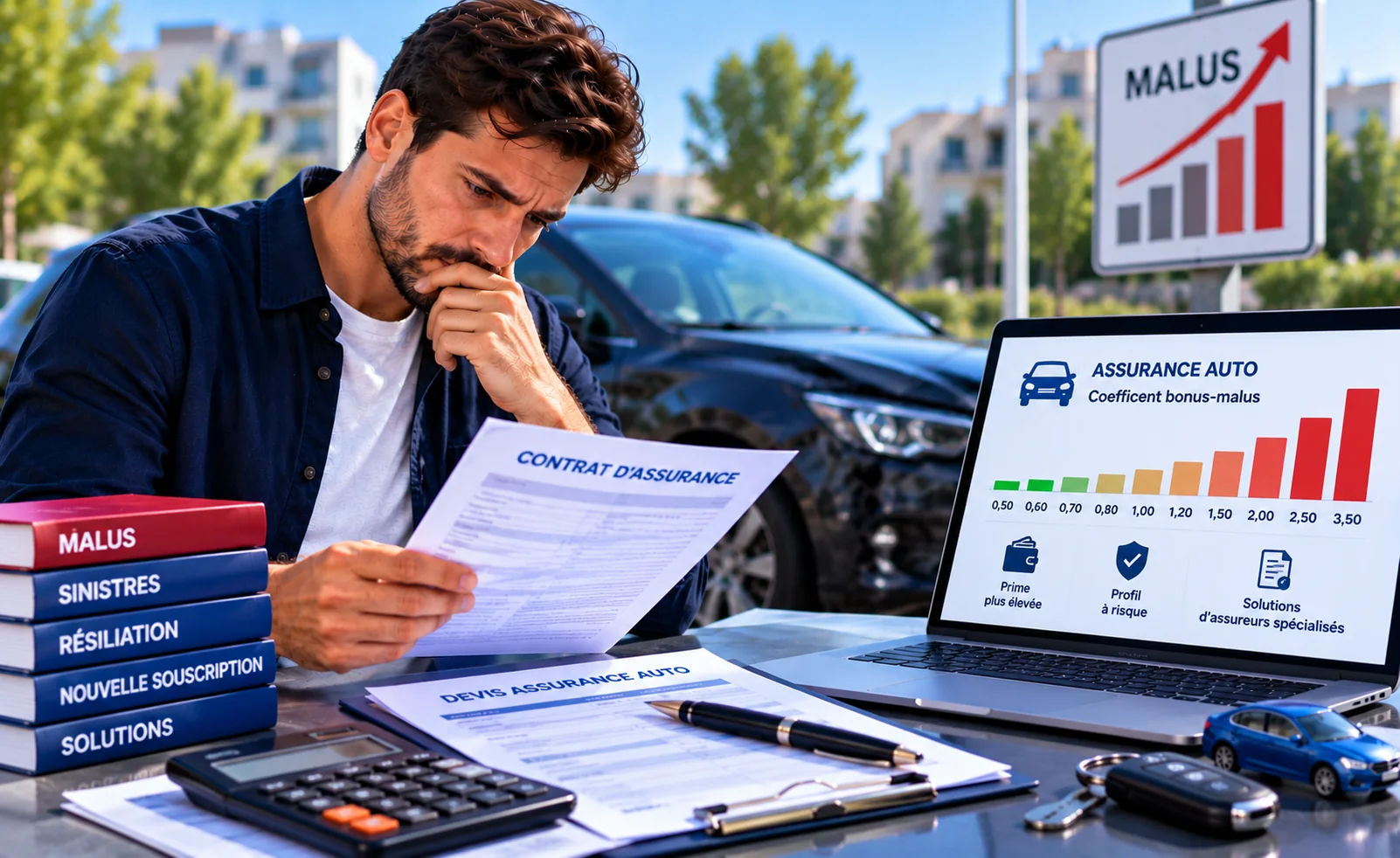 Conducteur fortement malussé : comment retrouver une assurance auto et faire baisser son coefficient ?