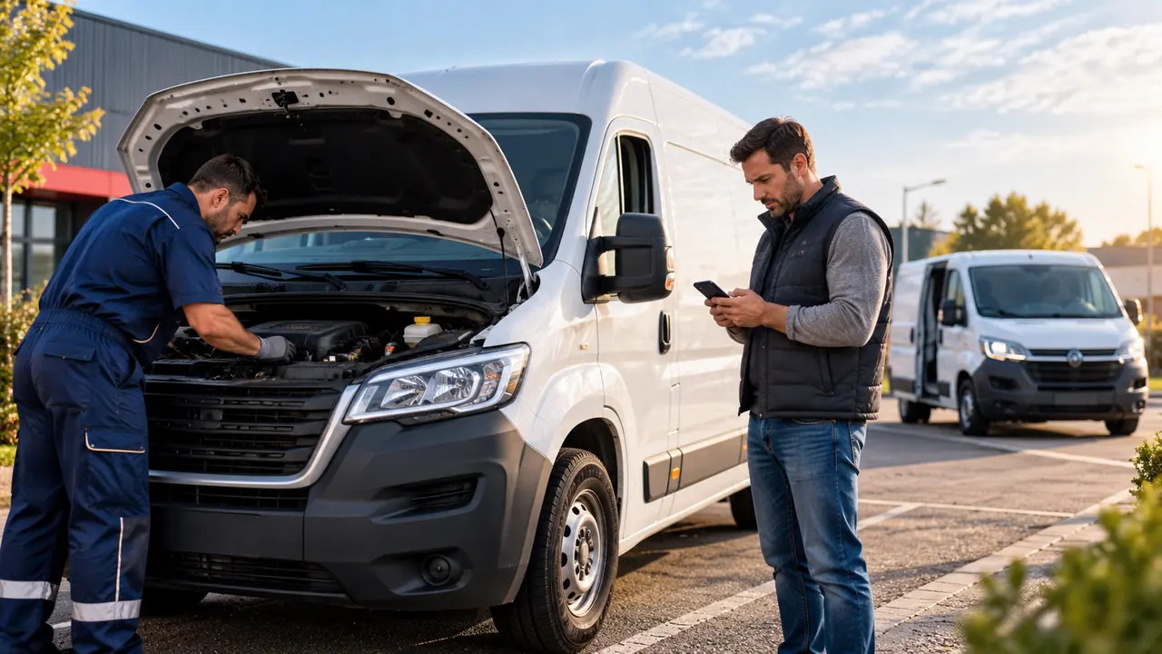 Utilitaire immobilisé après panne : assistance et véhicule de remplacement