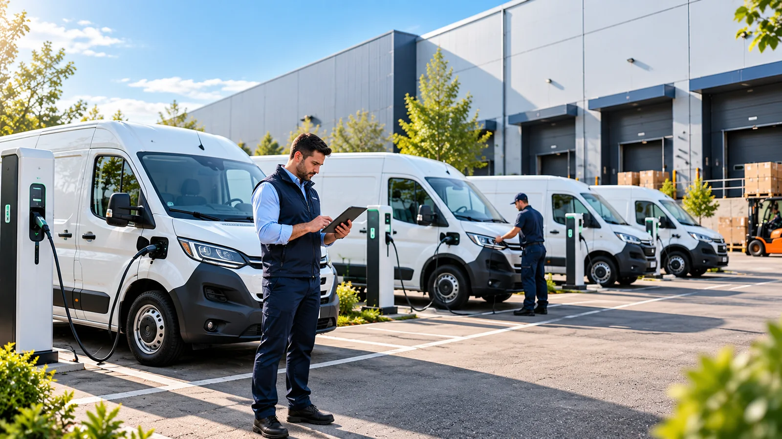 Flotte utilitaire électrique : batteries, recharge et continuité d’activité
